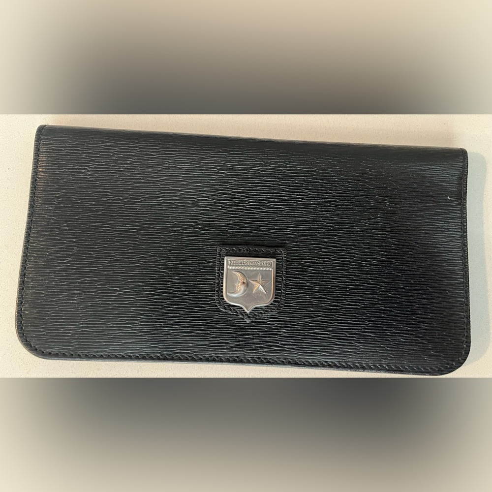 Kieselstein-Cord black wallet/checkbook cover